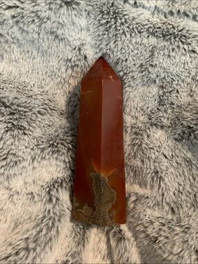 Red Brown Jasper Crystal Point Tower